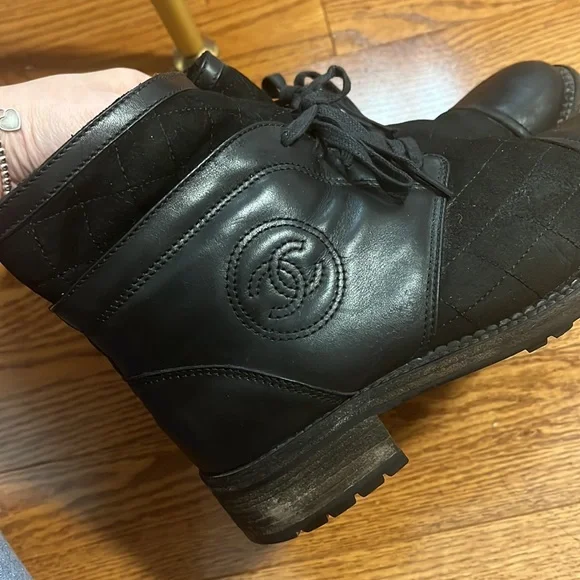 Poshmark chanel boots sale